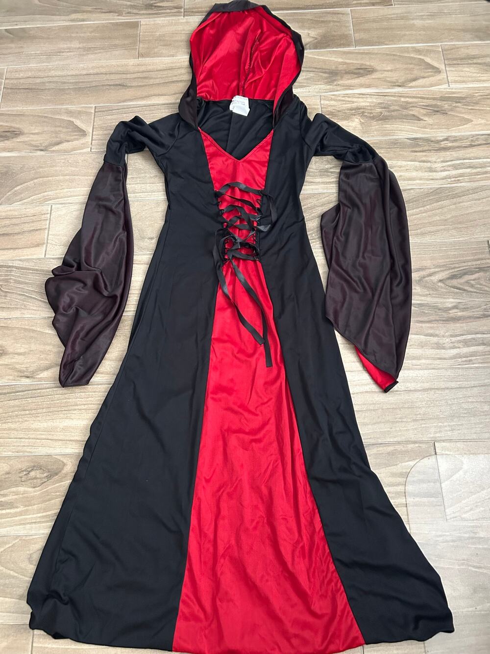 ADULT DELUXE HOODED ROBE SIZE LARGE GOTH